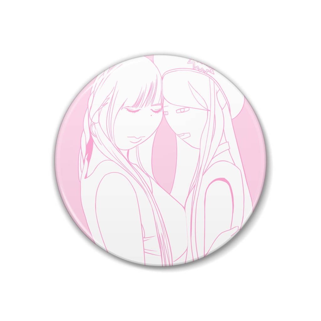 領域に侵入してる（ピンクVer.） 缶バッジ