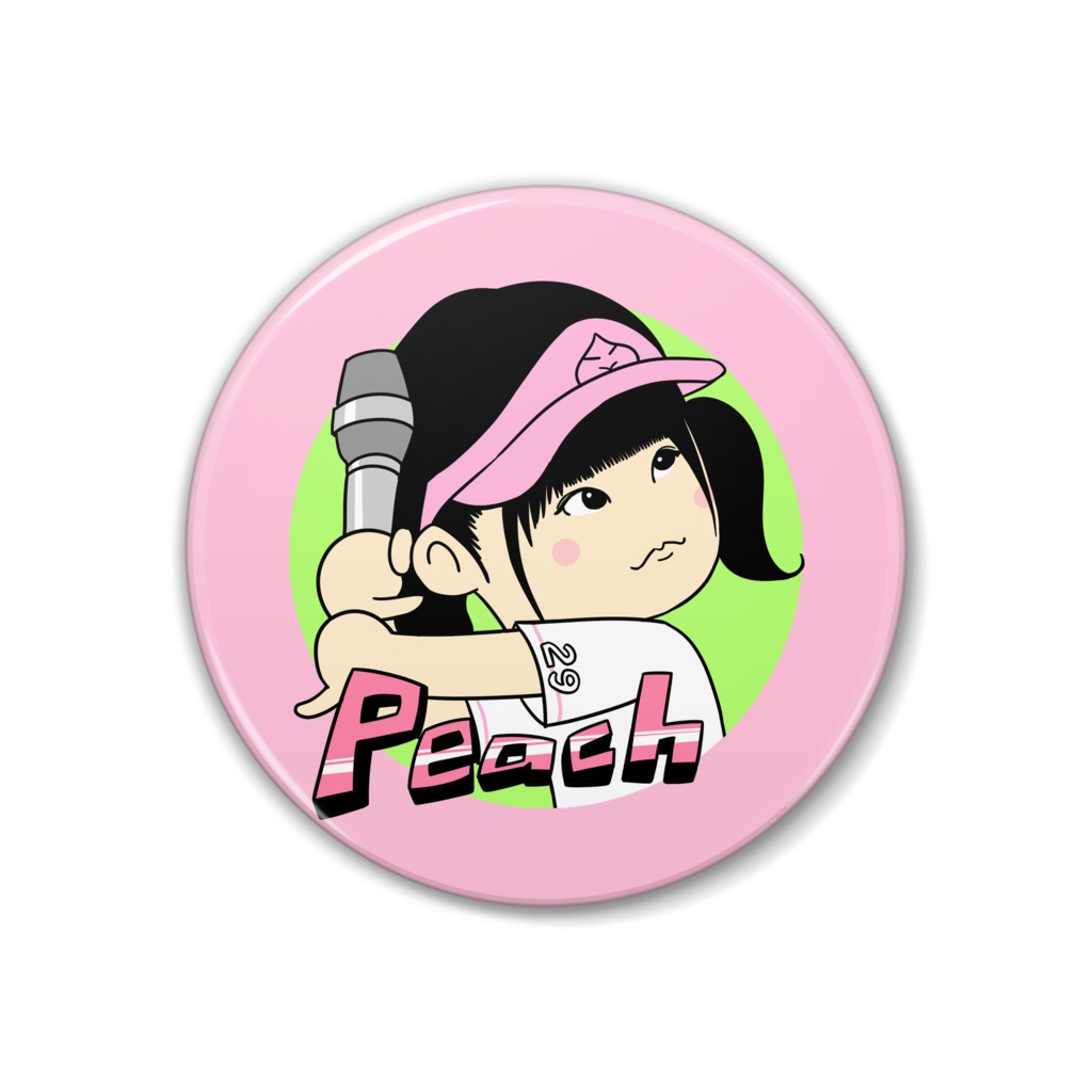 桃色の鯉 缶バッジ