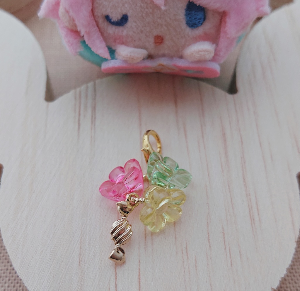 🍬キャンディと🌼お花の小さなチャーム(うちのこマーク)