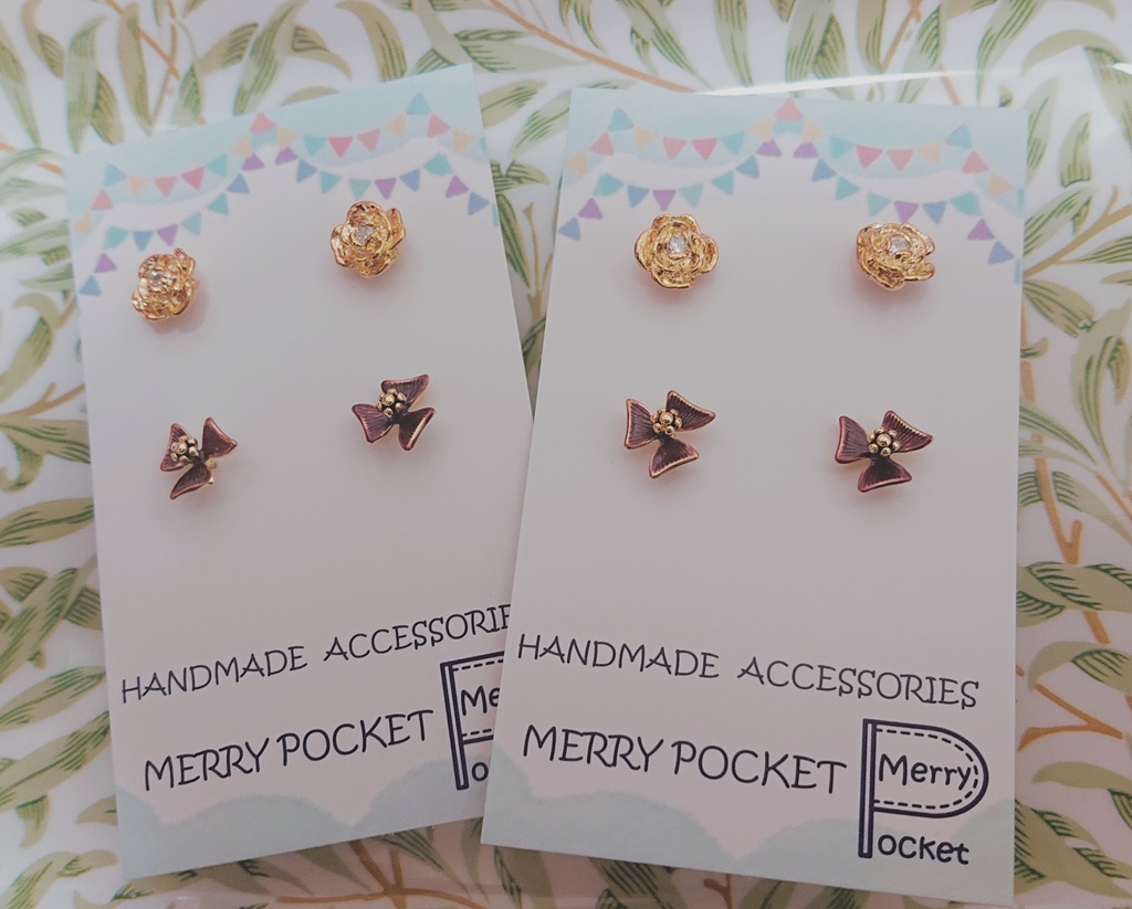 💛おさななの日❤️ピアスセット🥂👔