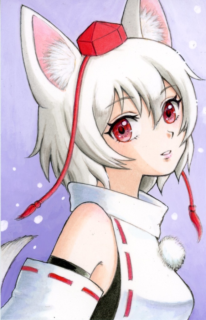 東方Project 犬走椛 ハガキサイズ ※難あり