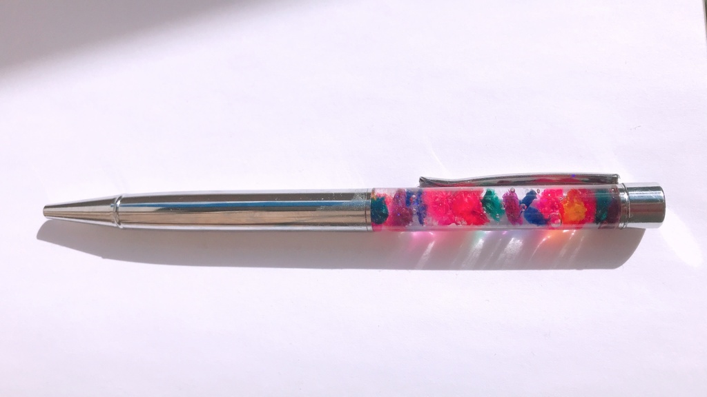 【NEW!】LENの手作りハーバリウムボールペン 銀