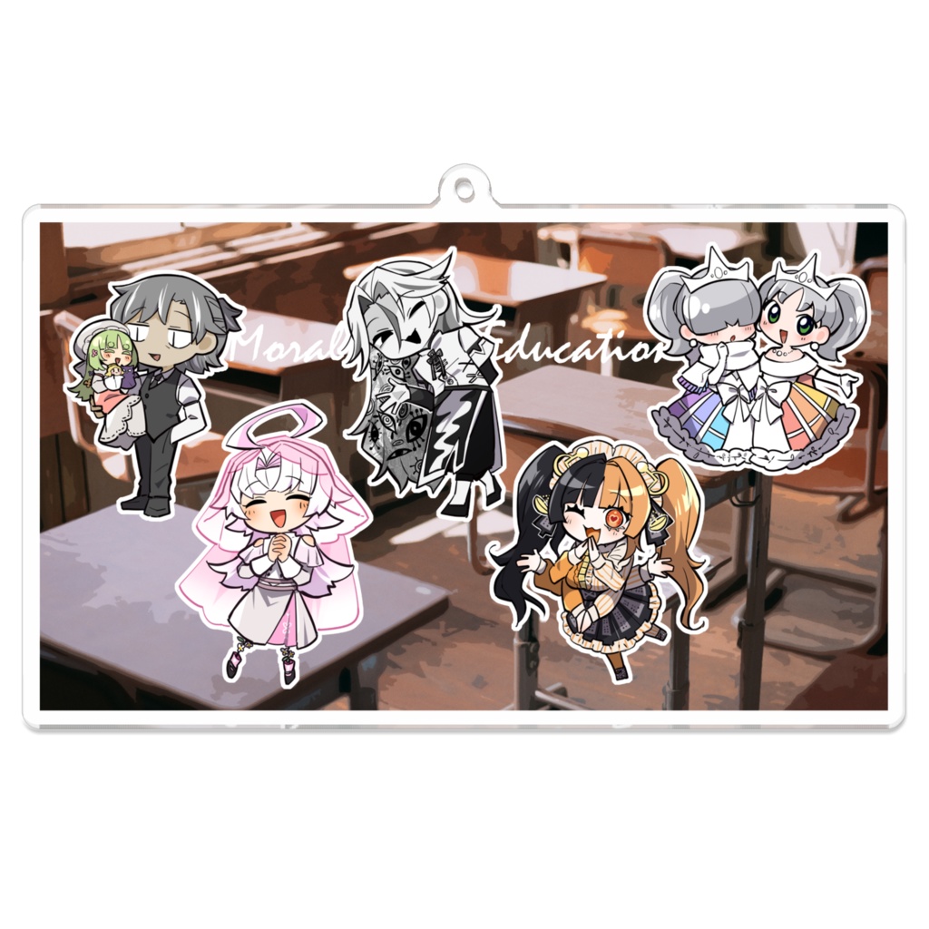 道徳ミニキャラアクキー