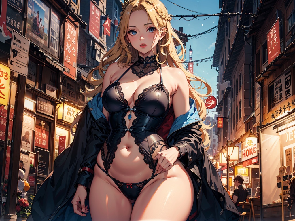 下着姿のお姉さん
