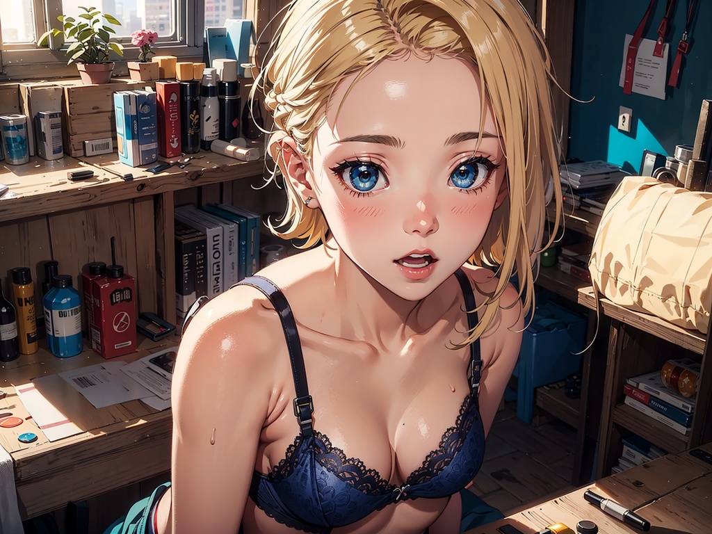 下着姿のお姉さん