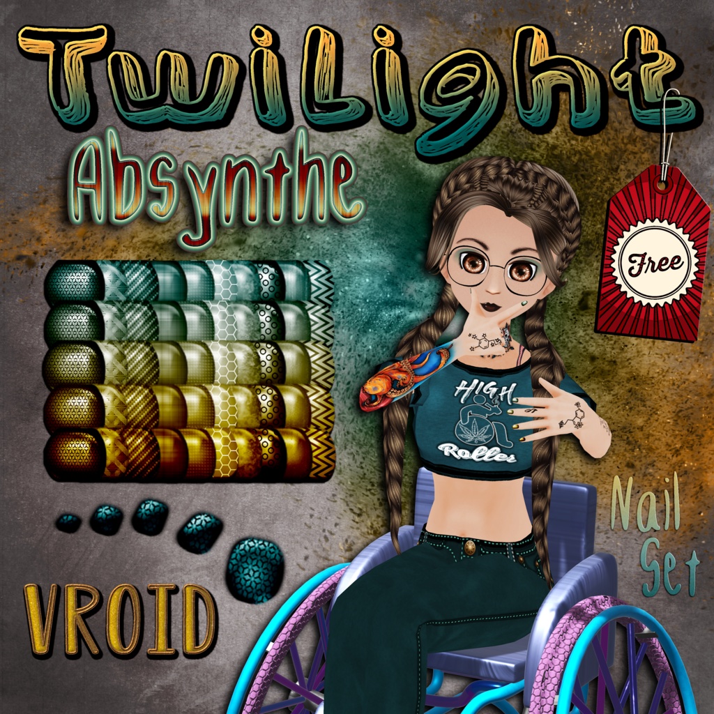 Twilight Absynth Nail Set by Miss Christina Frost