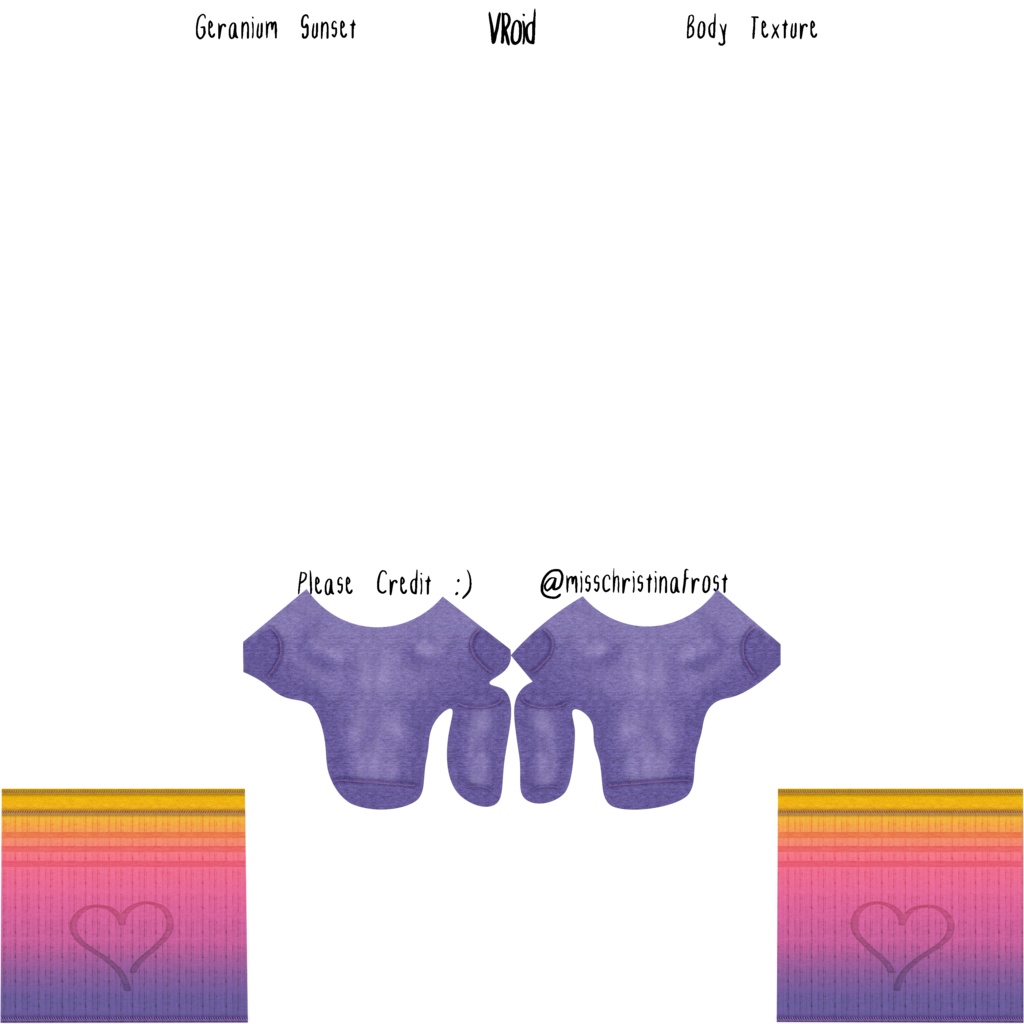 Geranium Sunset Sock Texture