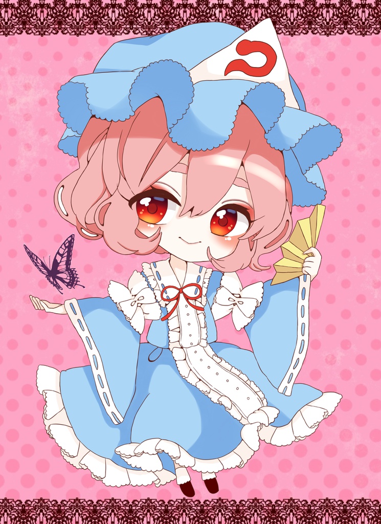 西行寺幽々子 アクリルキーホルダー