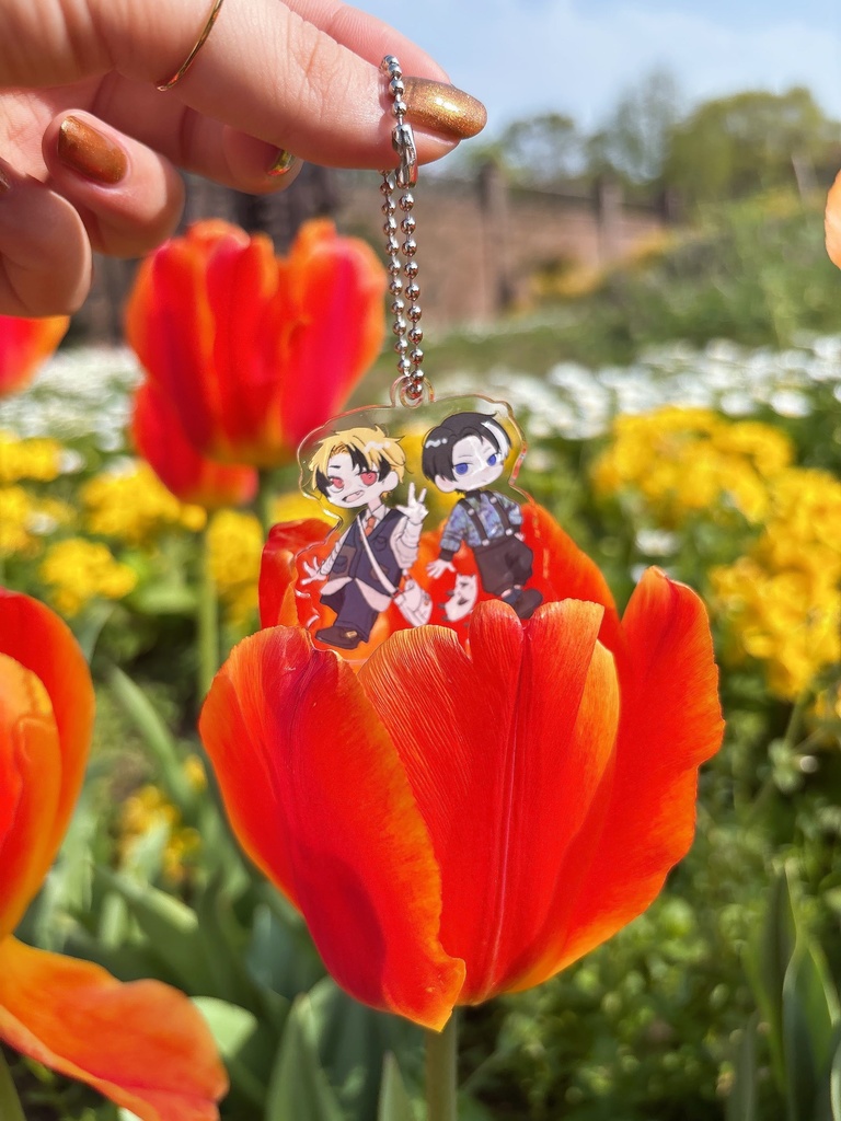 【コラボグッズ】アクリルキーホルダースタンド&ポストカード