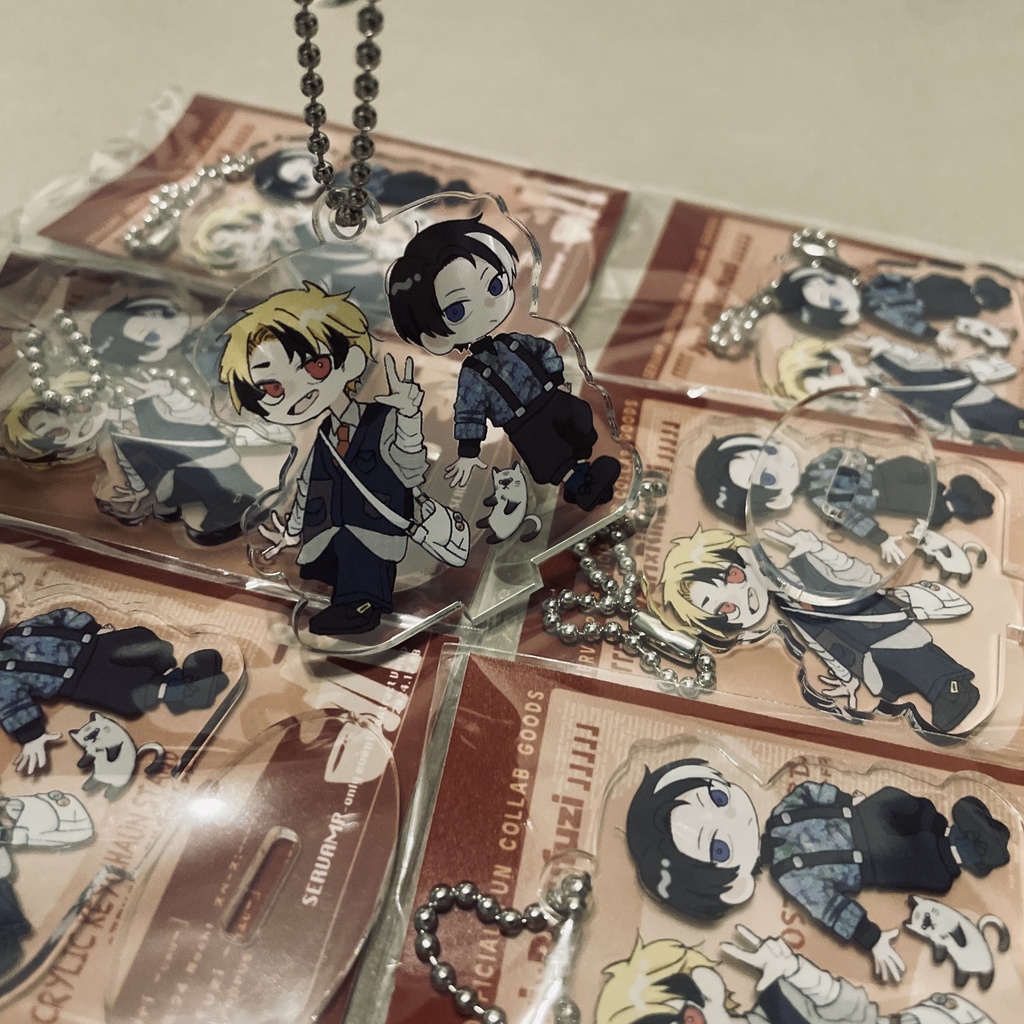 【コラボグッズ】アクリルキーホルダースタンド&ポストカード
