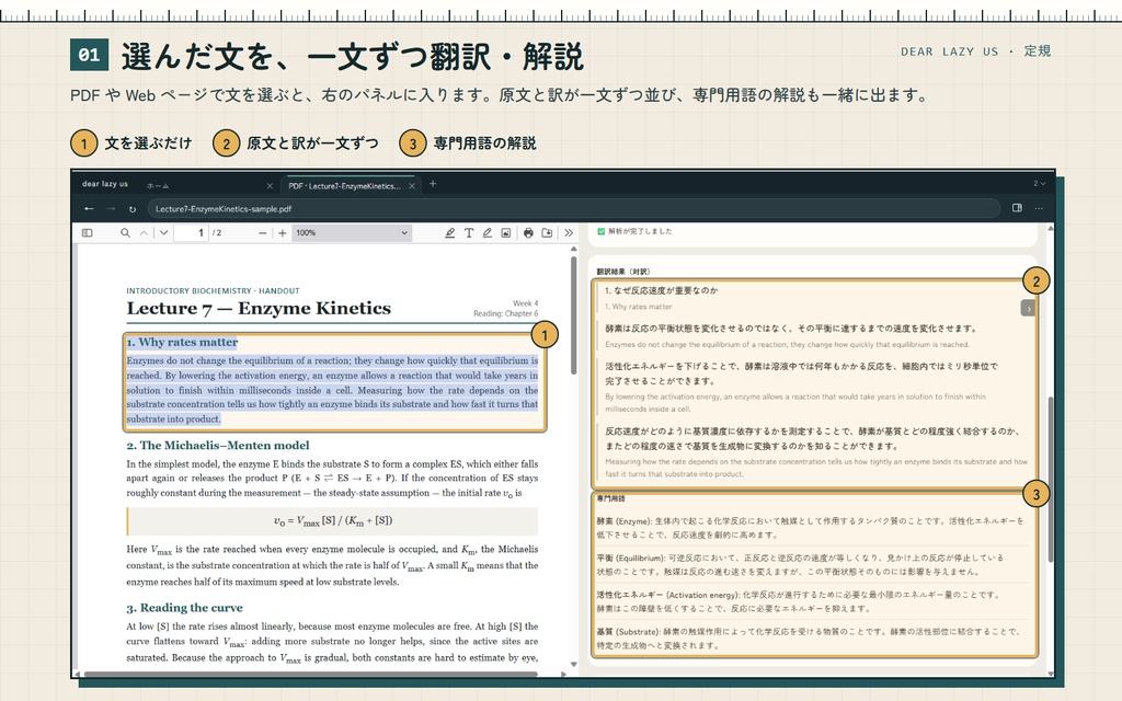 Dear Lazy Us(Windows 版・無料)