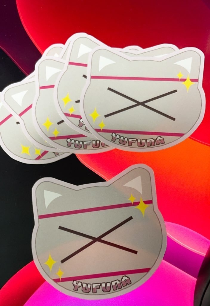 ゆふなさんモチーフステッカー