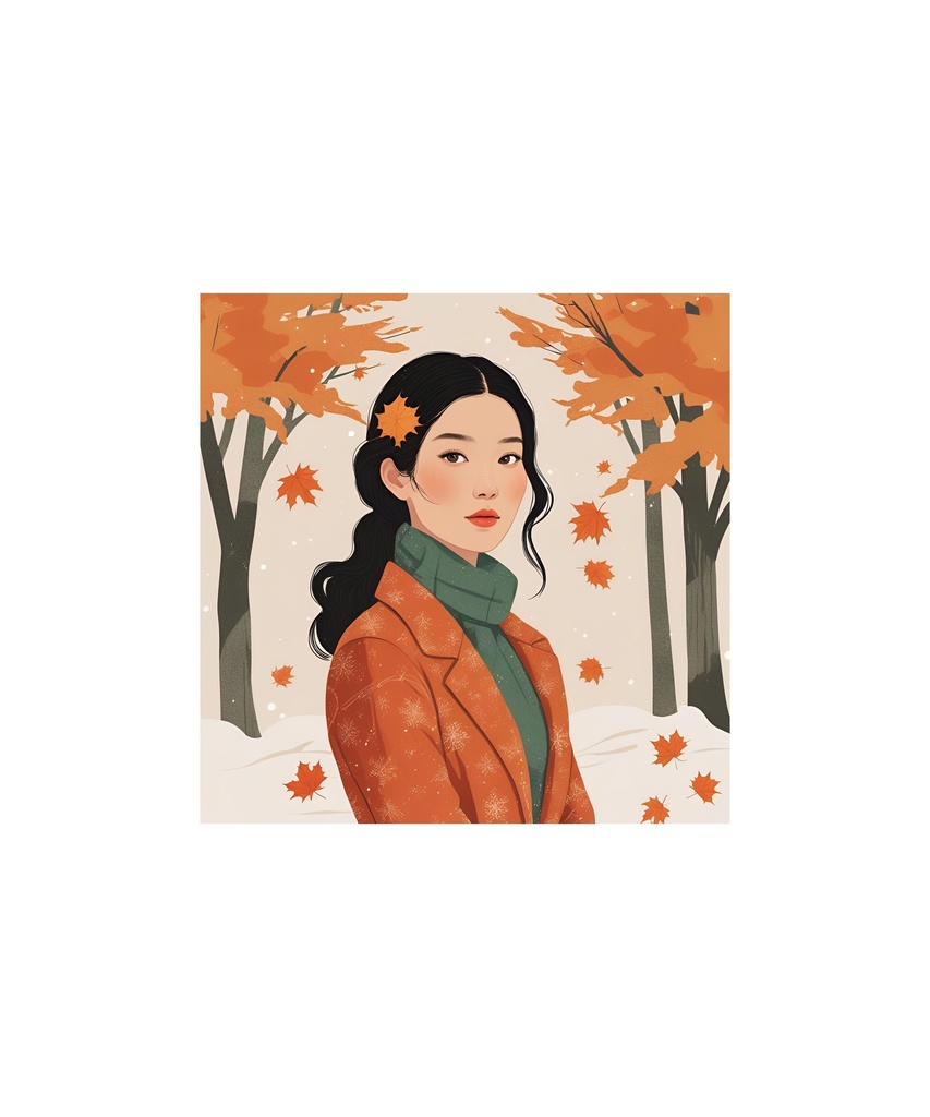 季節と花のレトロイラスト 20枚セット 1