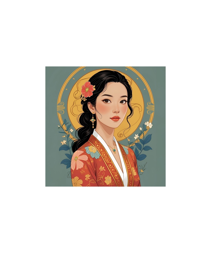 季節と花のレトロイラスト 20枚セット 2