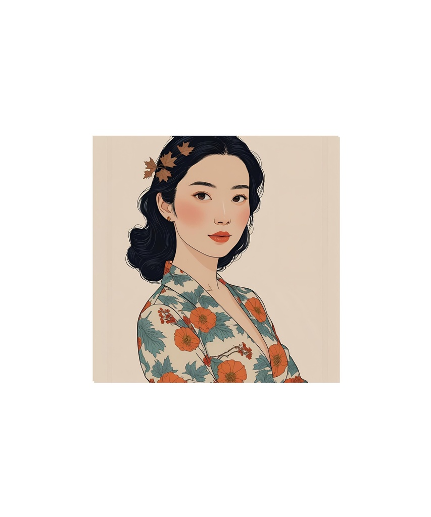 季節と花のレトロイラスト 20枚セット 2