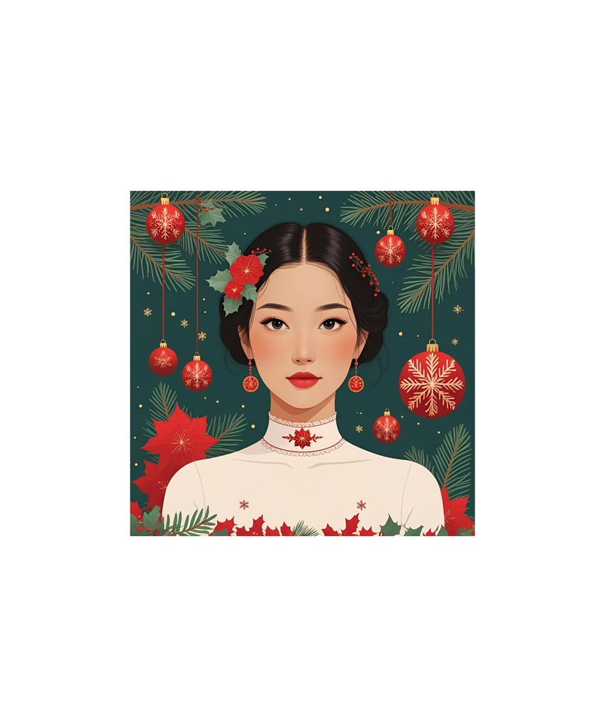 季節と花のレトロイラスト 20枚セット 3