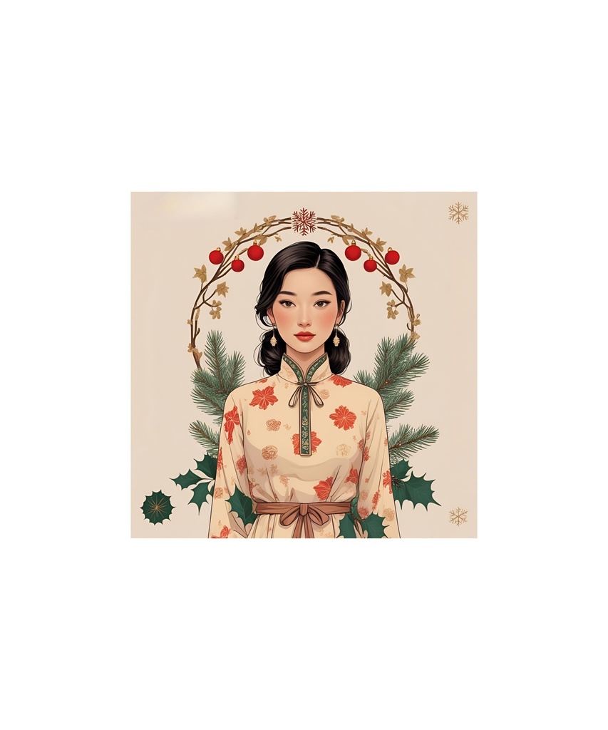 季節と花のレトロイラスト 20枚セット 3