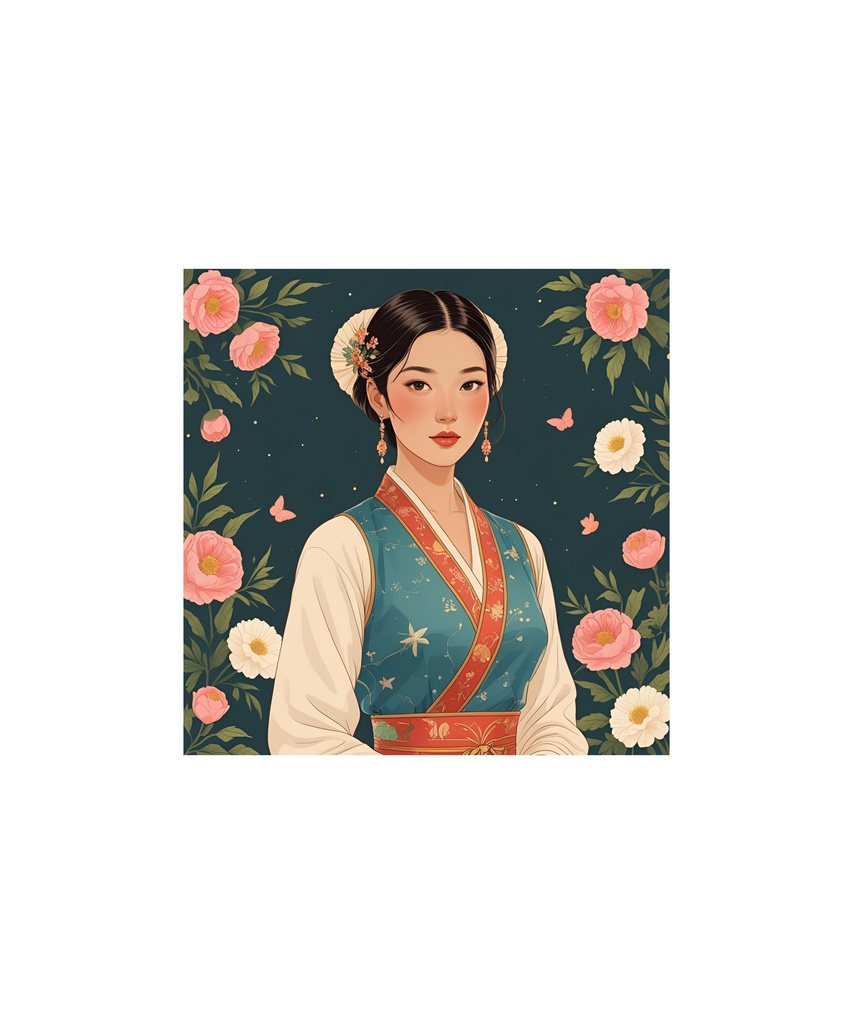 季節と花のレトロイラスト 20枚セット 3