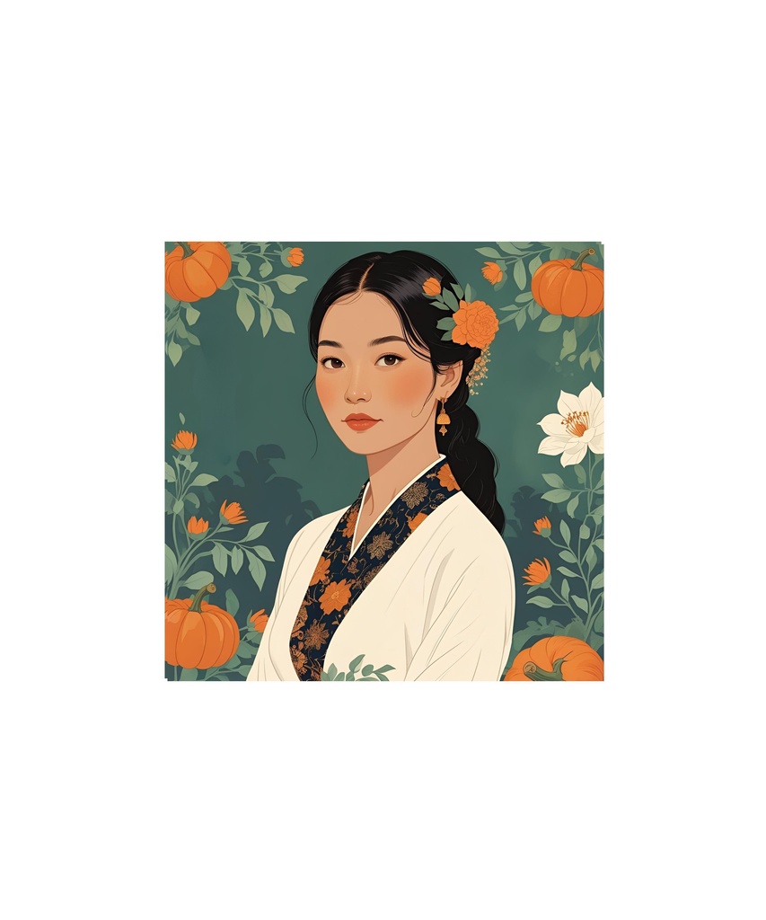 季節と花のレトロイラスト 18枚セット