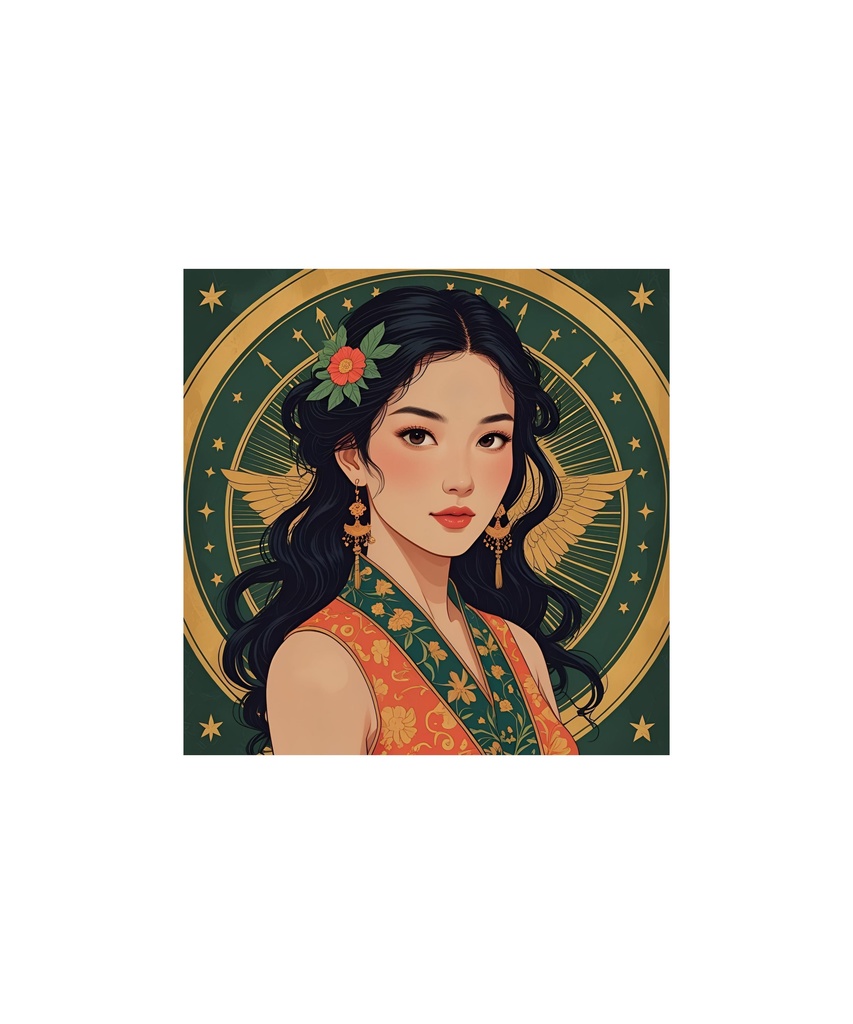 星座と惑星モチーフ レトロイラストセット 88枚