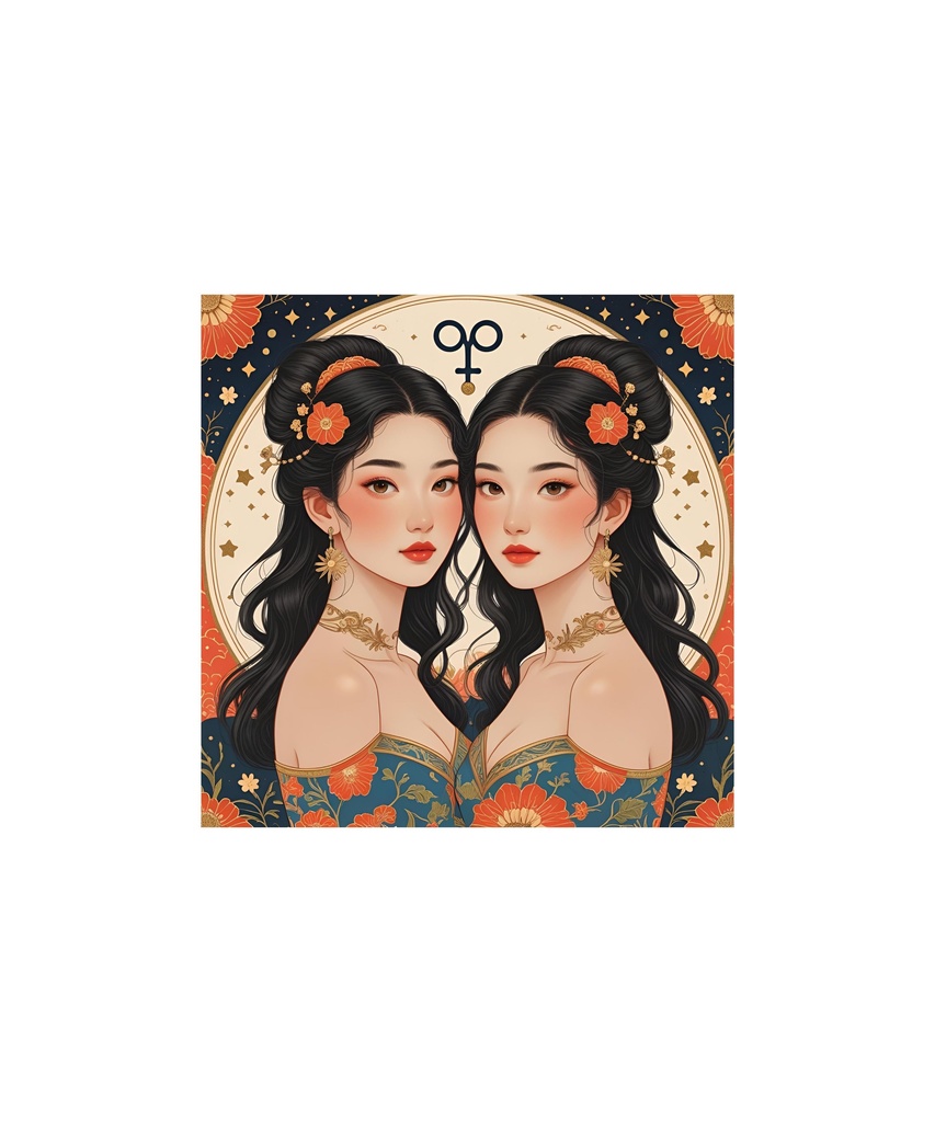 星座と惑星モチーフ レトロイラストセット 88枚