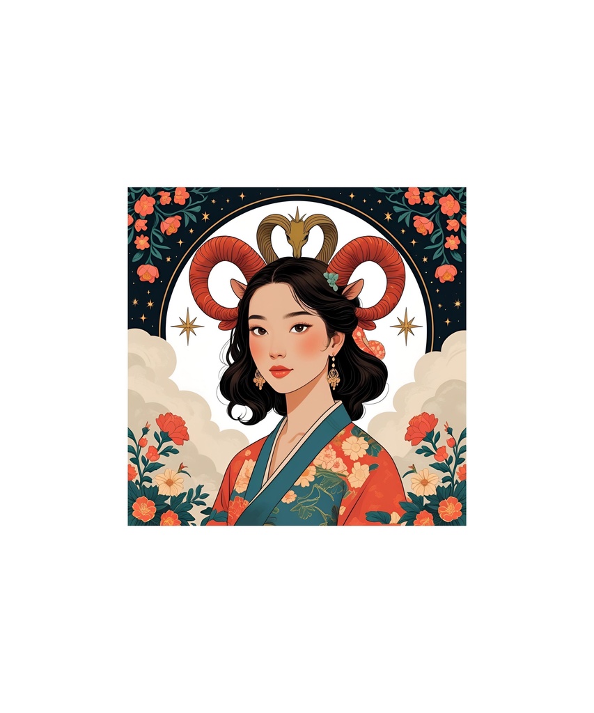 星座と惑星モチーフ レトロイラストセット 88枚