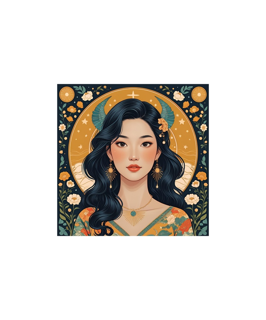 星座と惑星モチーフ レトロイラストセット 88枚