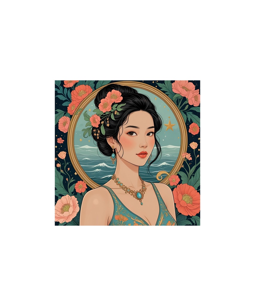 星座と惑星モチーフ レトロイラストセット 88枚