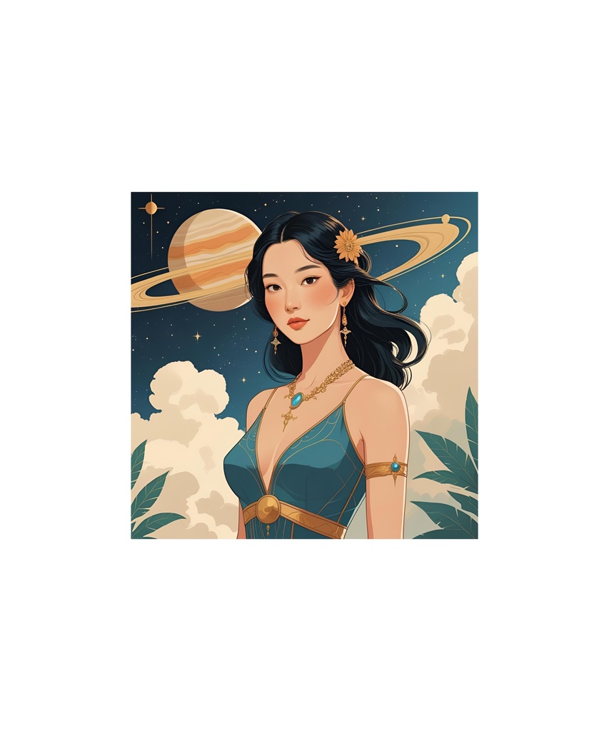 星座と惑星モチーフ レトロイラストセット 88枚