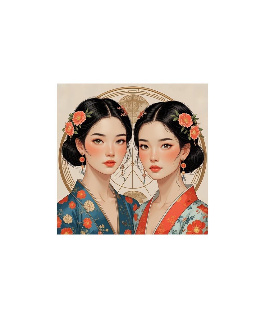 星座と惑星モチーフ レトロイラストセット 88枚