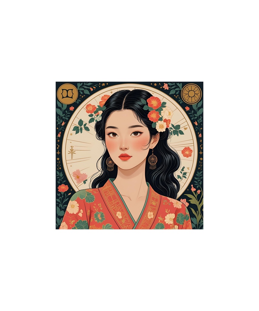 星座と惑星モチーフ レトロイラストセット 88枚