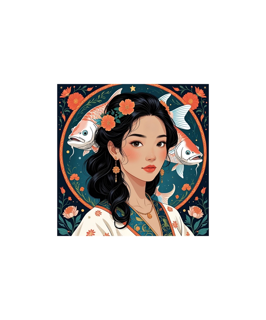 星座と惑星モチーフ レトロイラストセット 88枚