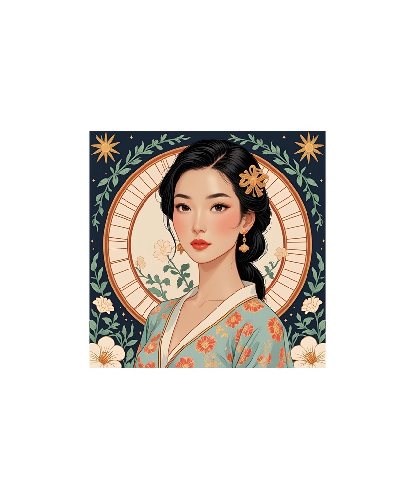 星座と惑星モチーフ レトロイラストセット 88枚