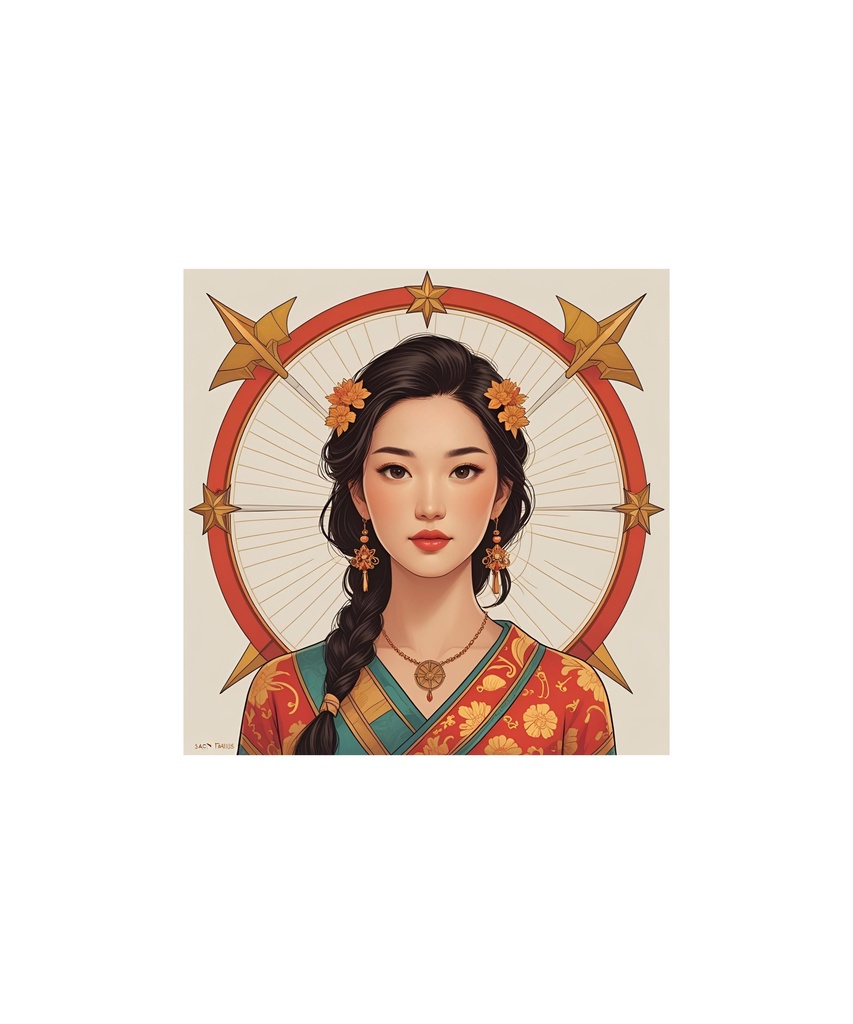 星座と惑星モチーフ レトロイラストセット 88枚