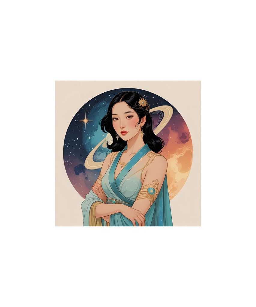 星座と惑星モチーフ レトロイラストセット 88枚