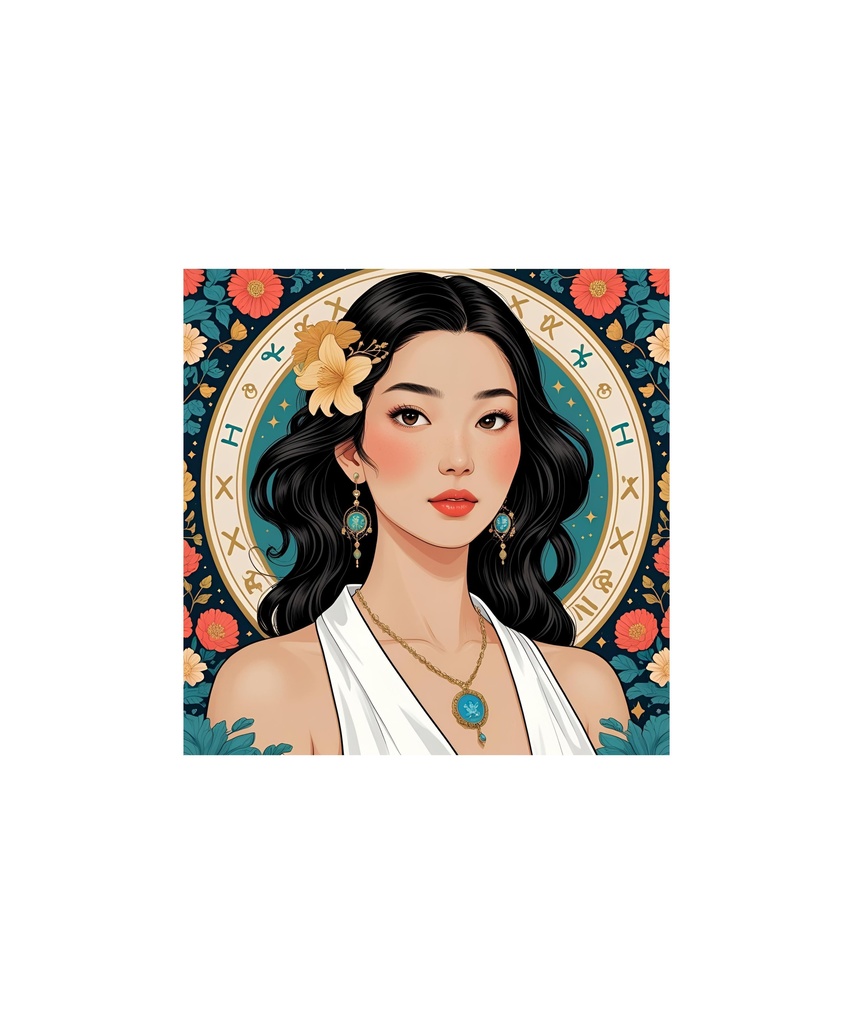 星座と惑星モチーフ レトロイラストセット 88枚