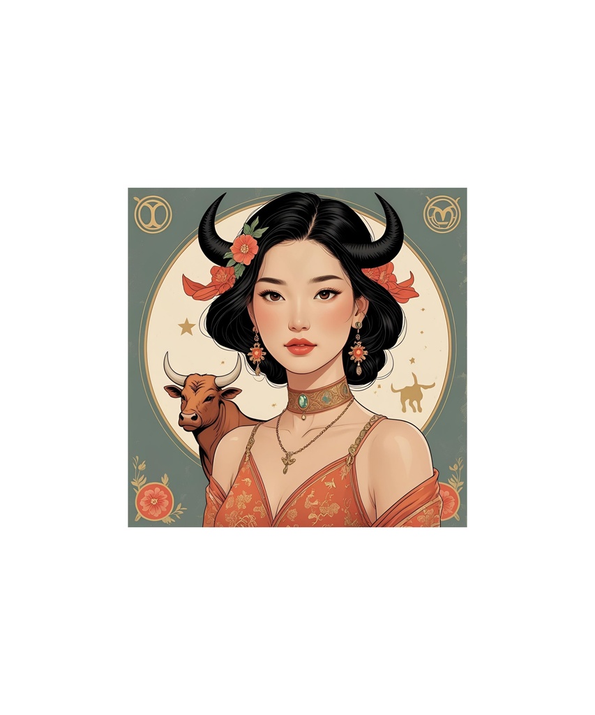 星座と惑星モチーフ レトロイラストセット 88枚