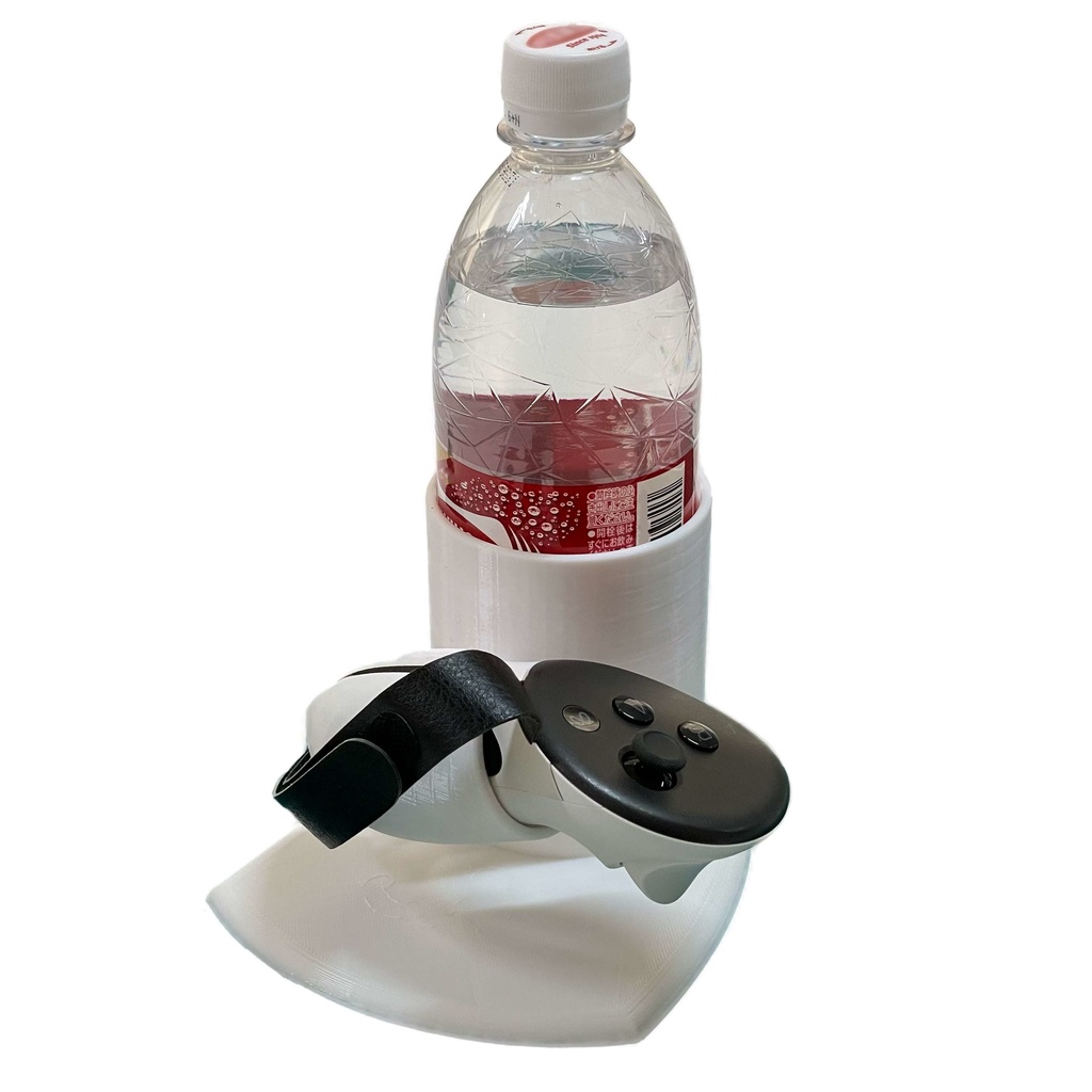 Meta Quest 2/3/Pro コントローラー対応 「V呑みを楽しむ コントローラーホルダー」3Dプリンタ用 STLファイル