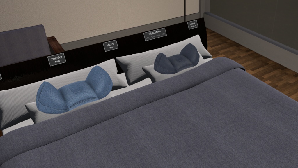 VR睡眠専用まくら「ぶいすいーと」3Dモデル