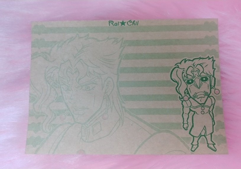 クラフトメモ　花京院人形(緑)