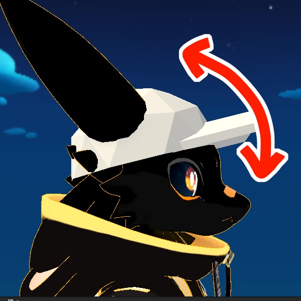 【VRC】頭にかぶったものを良い感じに揺らすやつ