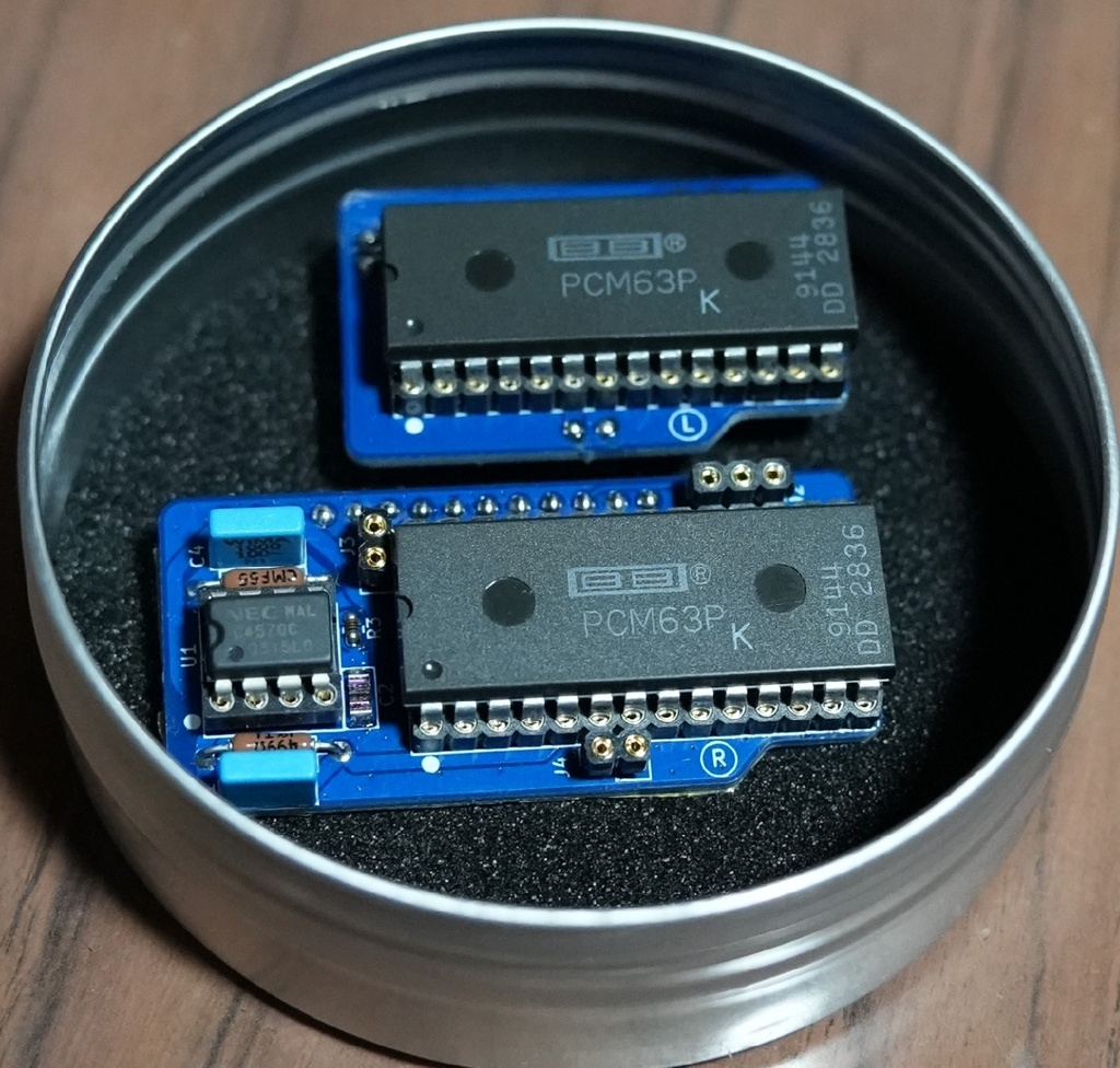 PCM63Pモジュール実験基板 (NosPiDAC MAX シリーズ用)