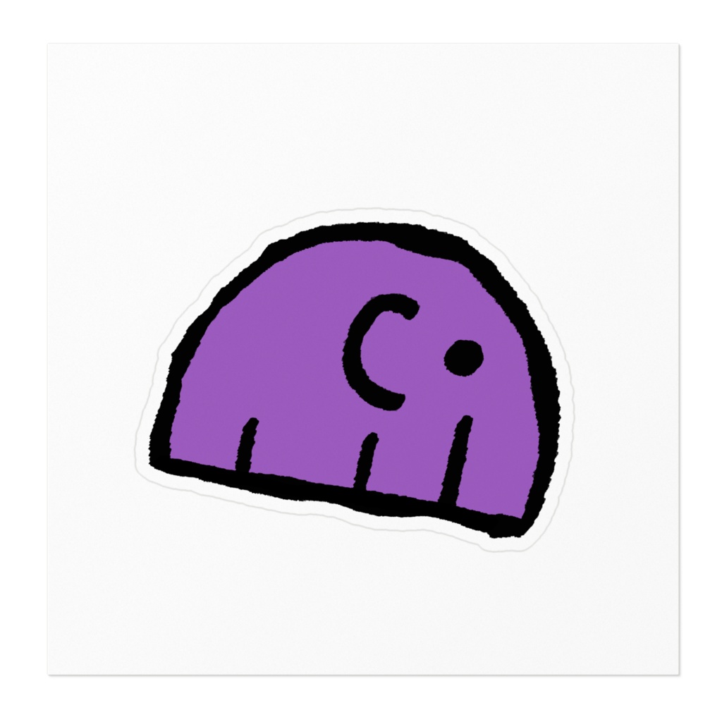 毒エレファントステッカー