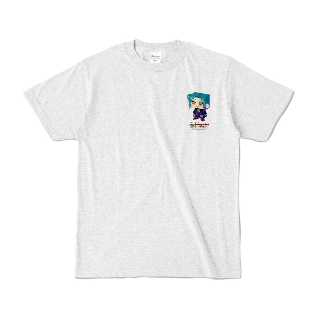 ワンポイントTシャツグレー