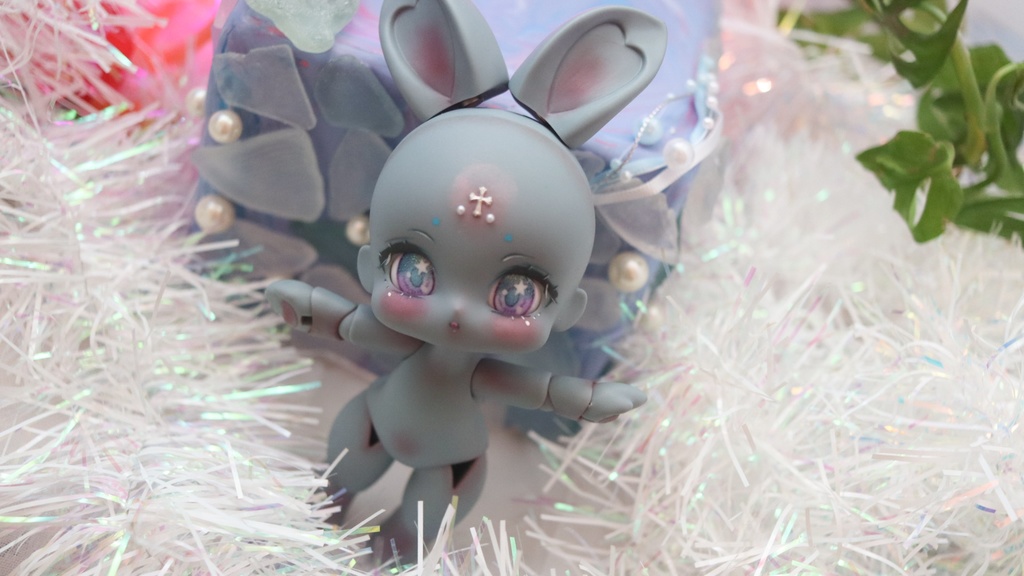 創作球体関節人形 ベスティTYPEこーた 耳タイプ「ねざーらんどどわーふ」 カラー:ブルーグレー