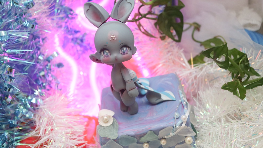 創作球体関節人形 ベスティTYPEこーた 耳タイプ「ねざーらんどどわーふ」 カラー:ブルーグレー