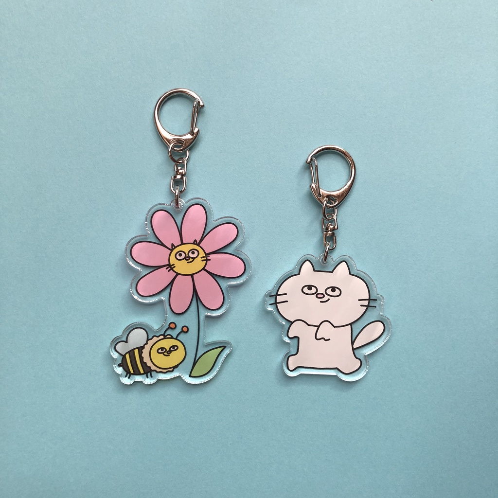 はんだーすのネコ アクリルキーホルダー