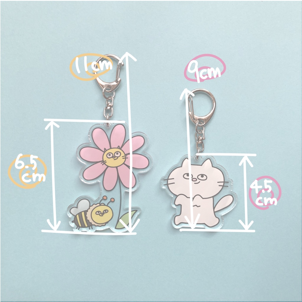 はんだーすのネコ アクリルキーホルダー