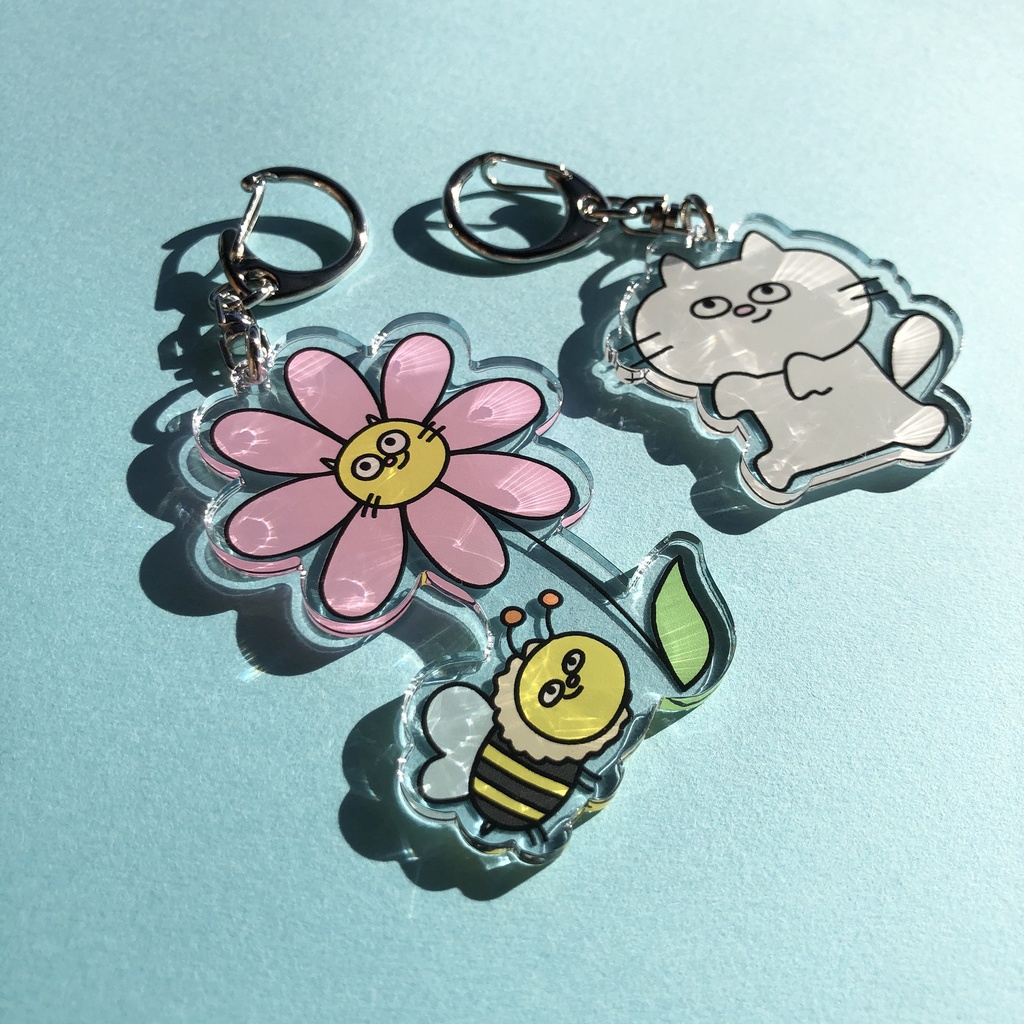 はんだーすのネコ アクリルキーホルダー