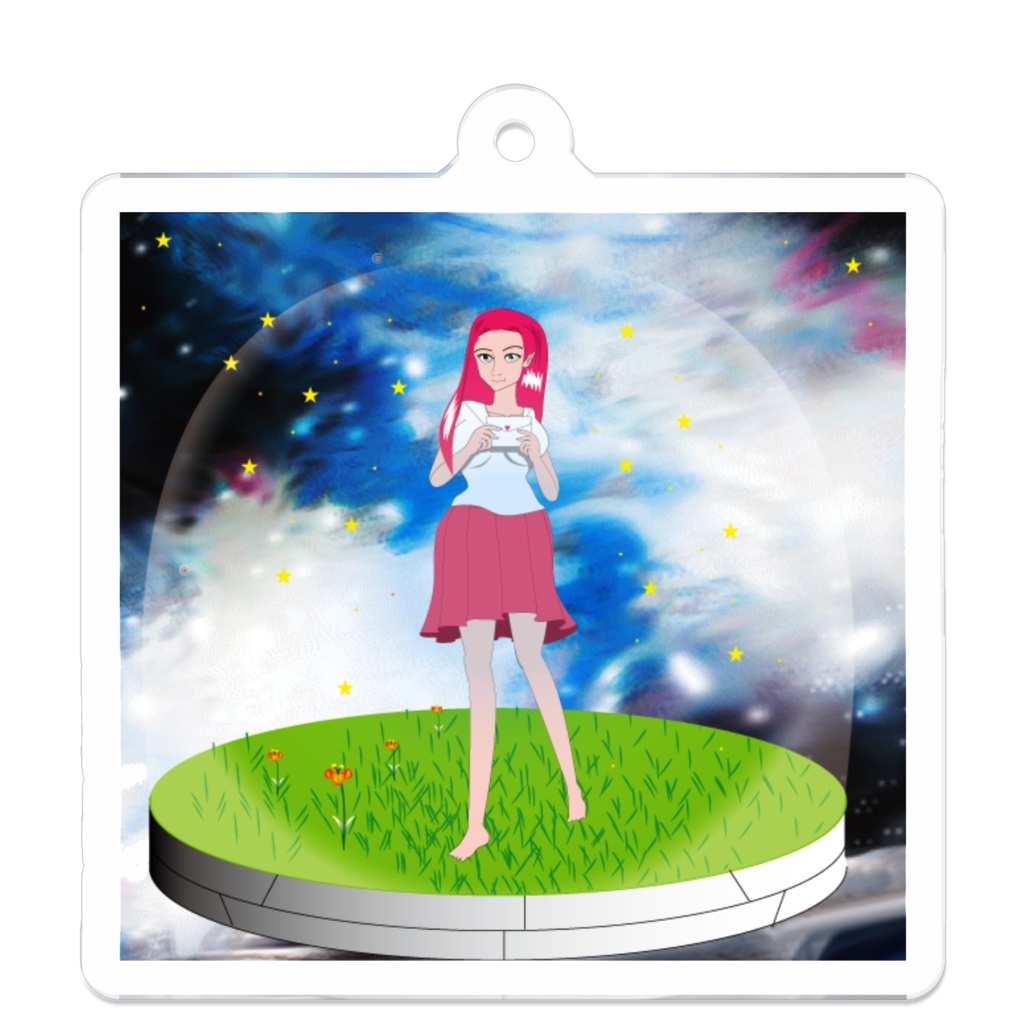 星のラブレターアクリキーホルダー
